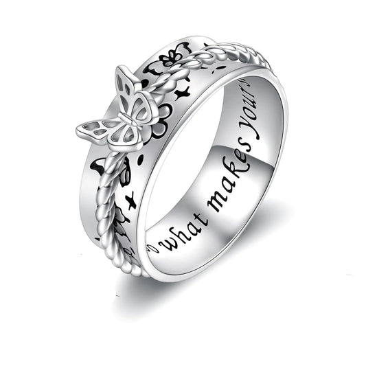 Soul Shine Silver Spinner Ring