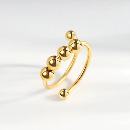Women's Elegant Stress Relief Bead Ring
