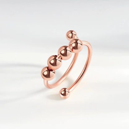 Women's Elegant Stress Relief Bead Ring