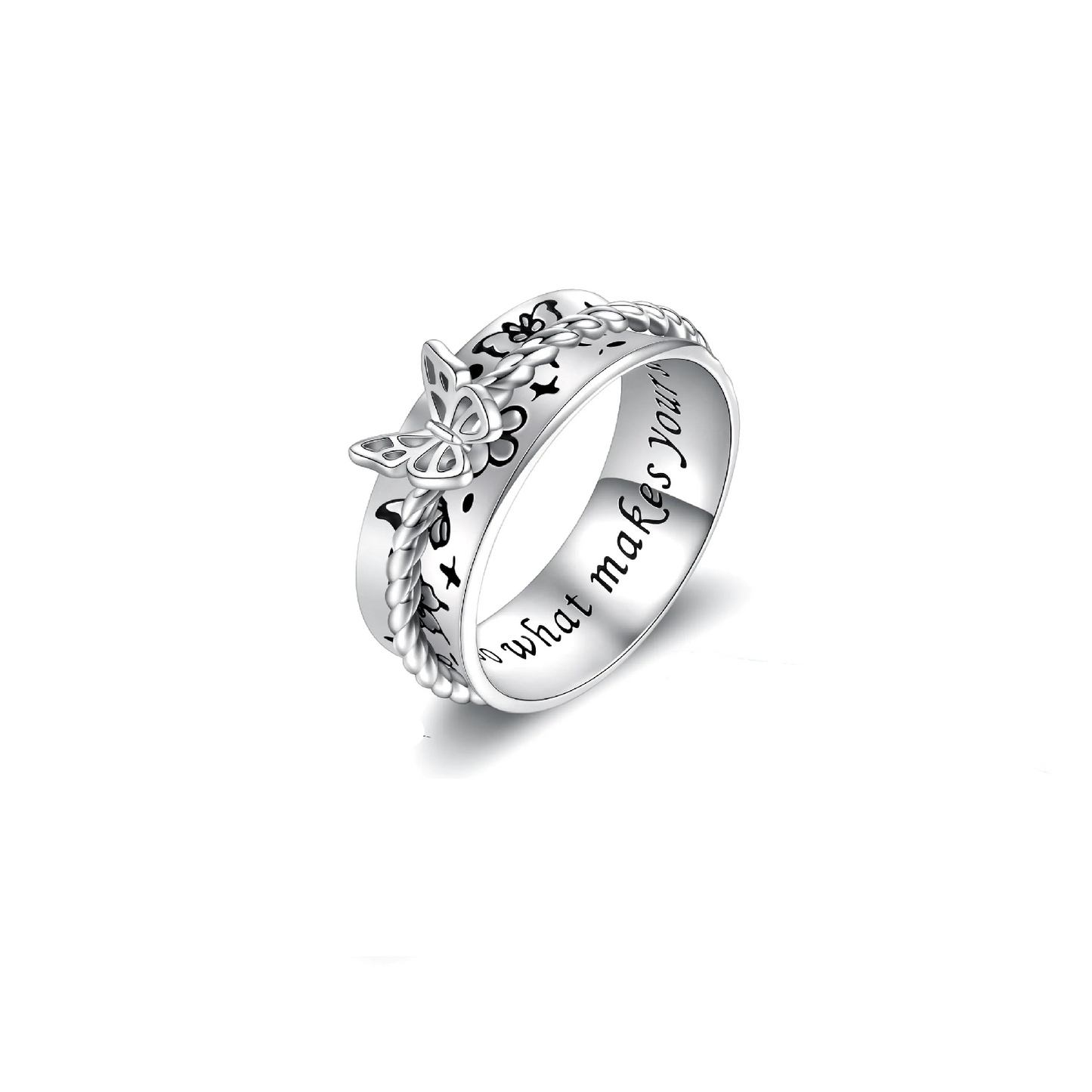 Soul Shine Silver Spinner Ring