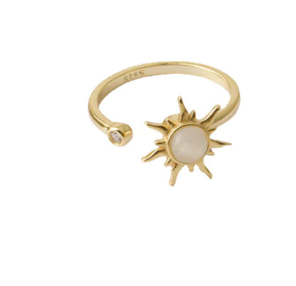 Adjustable S925 Sterling Silver Spinning Ring