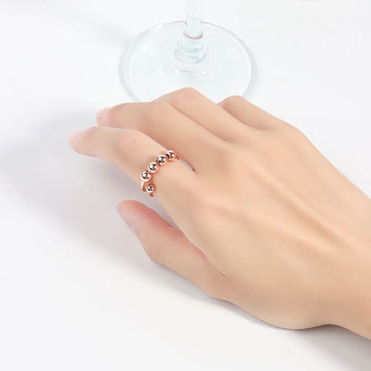 Women's Elegant Stress Relief Bead Ring